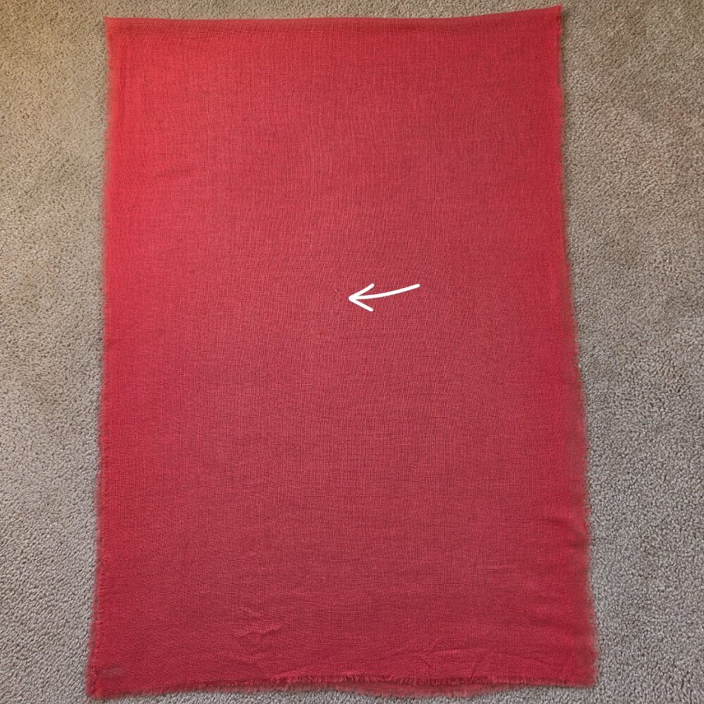 NWOT Cocowai Pink Woven Cashmere Scarf *FLAW* - Picture 4 of 9